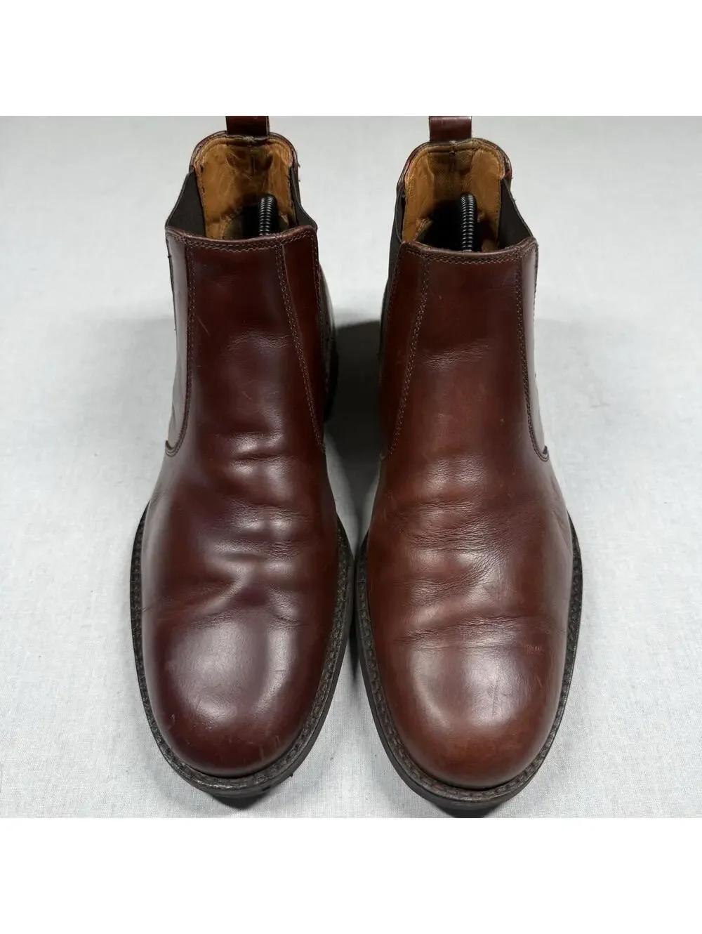 JOHNSTON & MURPHY‎ Chelsea Boots Men Sz 8M Brown Leather Comfort Chukka Shoes